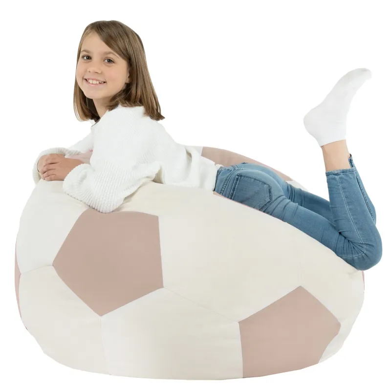 Pouf Fauteuil Ballon de Football XL  pour enfants - Velours Soft – vue 14