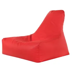 Fauteuil Pouf avec Dossier Bali - Simili-cuir
