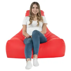 Pouf poire rouge tendance pour des espaces intérieurs et extérieurs stylés
