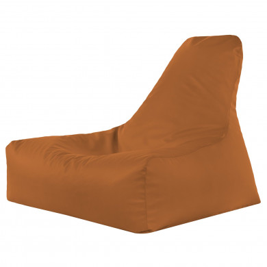 Marron clair Pouf Poire Fauteuil Bali simili-cuir