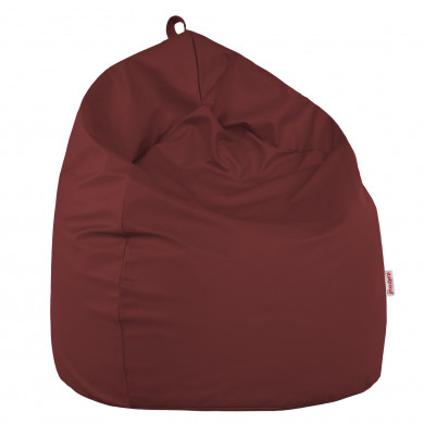 Rouge foncé Pouf Poire simili-cuir