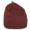 Rouge foncé Pouf Poire simili-cuir