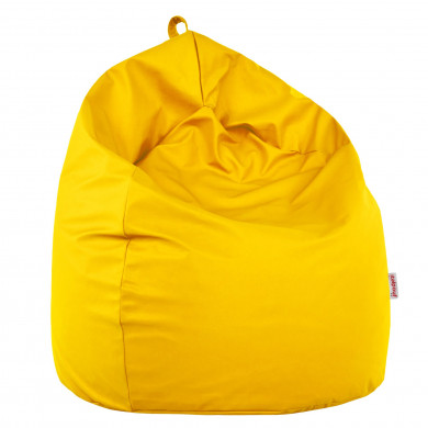 Jaune clair Pouf Poire simili-cuir