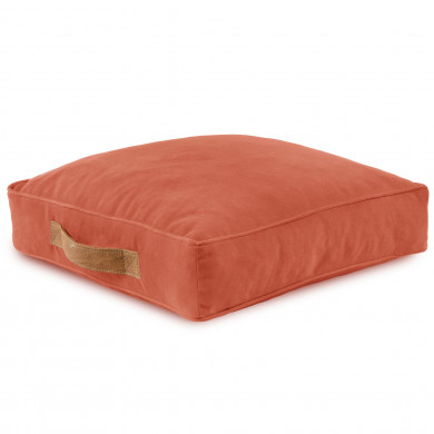 Corail Coussin Carré velours