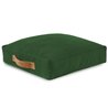 Vert foncé Coussin Carré velours