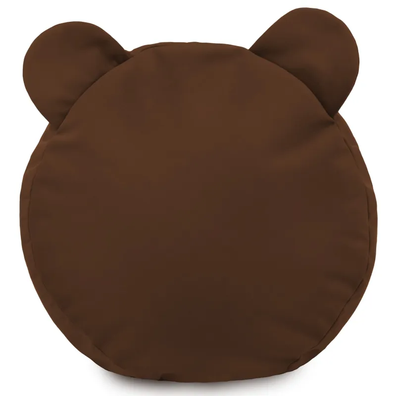 Pouf Repose-pieds Rond pour enfants Teddy - Velours Soft – vue 2