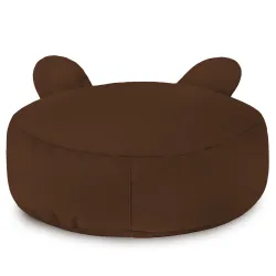 Pouf Repose-pieds Rond pour enfants Teddy - Velours Soft – vue 18