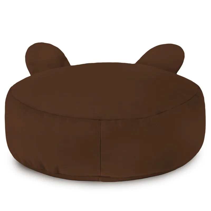 Pouf Repose-pieds Rond pour enfants Teddy - Velours Soft – vue 18