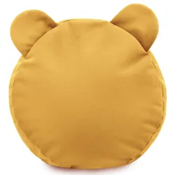 Pouf Repose-pieds Rond pour enfants Teddy - Velours Soft