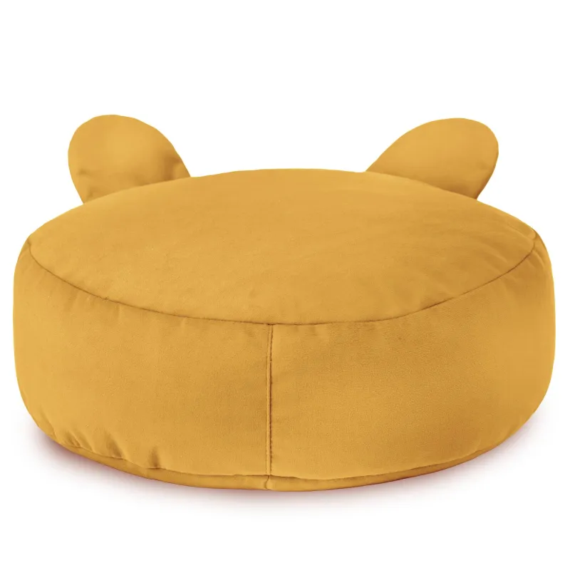 Pouf Repose-pieds Rond pour enfants Teddy - Velours Soft – vue 19