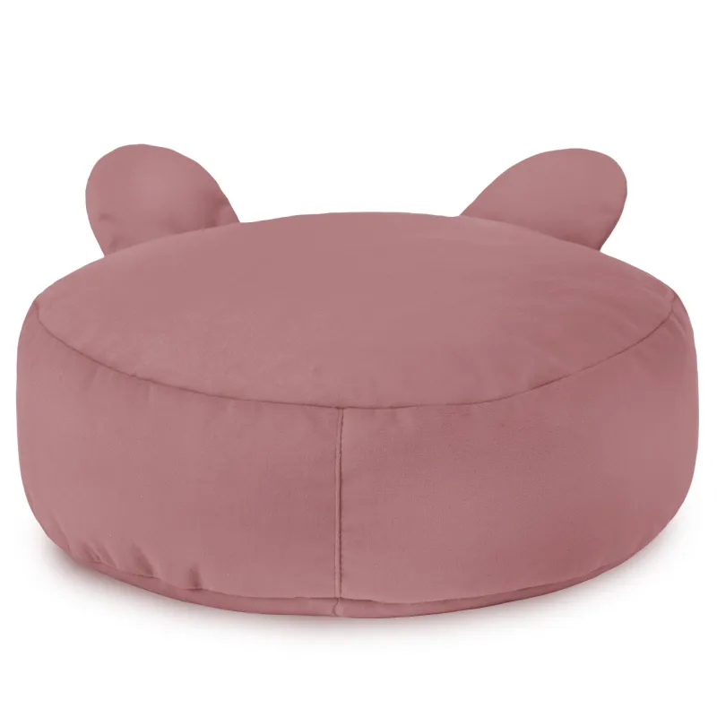 Pouf Repose-pieds Rond pour enfants Teddy - Velours Soft – vue 20