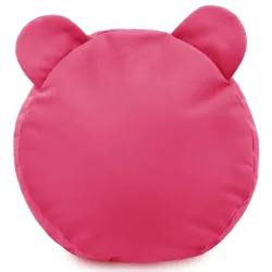 Pouf Repose-pieds Rond pour enfants Teddy - Velours Soft