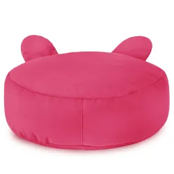 Pouf Repose-pieds Rond pour enfants Teddy - Velours Soft – vue 21