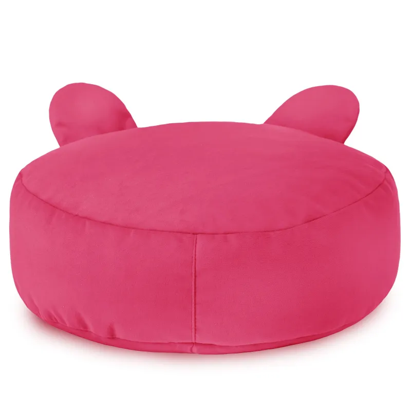 Pouf Repose-pieds Rond pour enfants Teddy - Velours Soft – vue 21