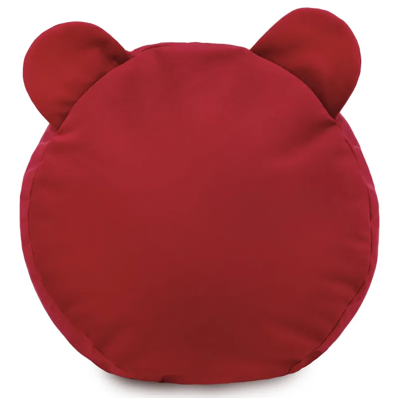 Pouf Repose-pieds Rond pour enfants Teddy - Velours Soft – vue 6