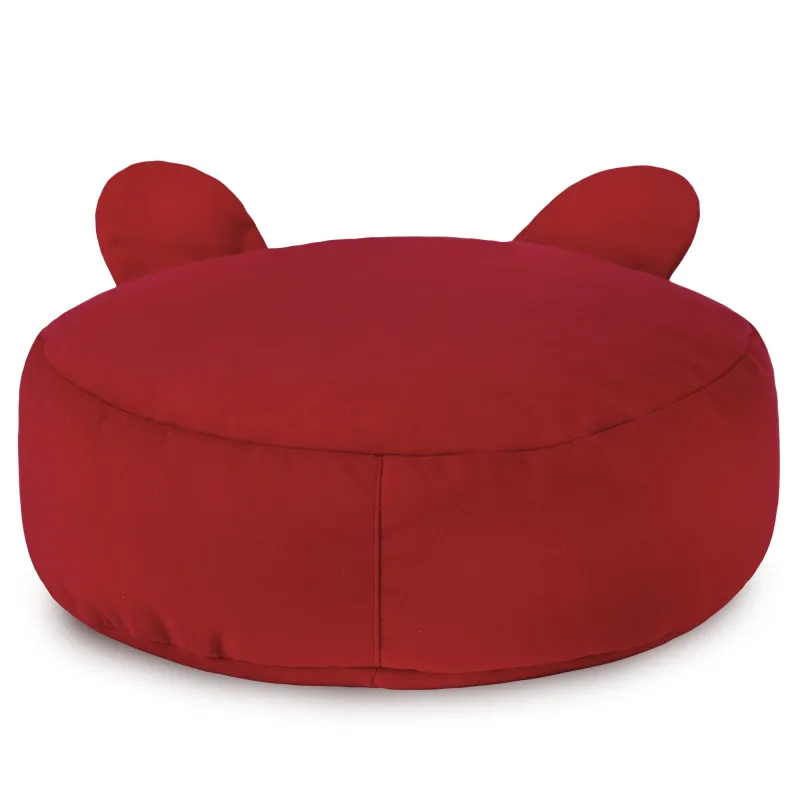 Pouf Repose-pieds Rond pour enfants Teddy - Velours Soft – vue 22