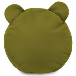 Pouf Repose-pieds Rond pour enfants Teddy - Velours Soft