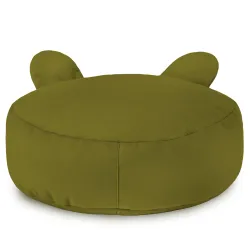 Pouf Repose-pieds Rond pour enfants Teddy - Velours Soft – vue 23