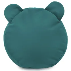 Pouf Repose-pieds Rond pour enfants Teddy - Velours Soft