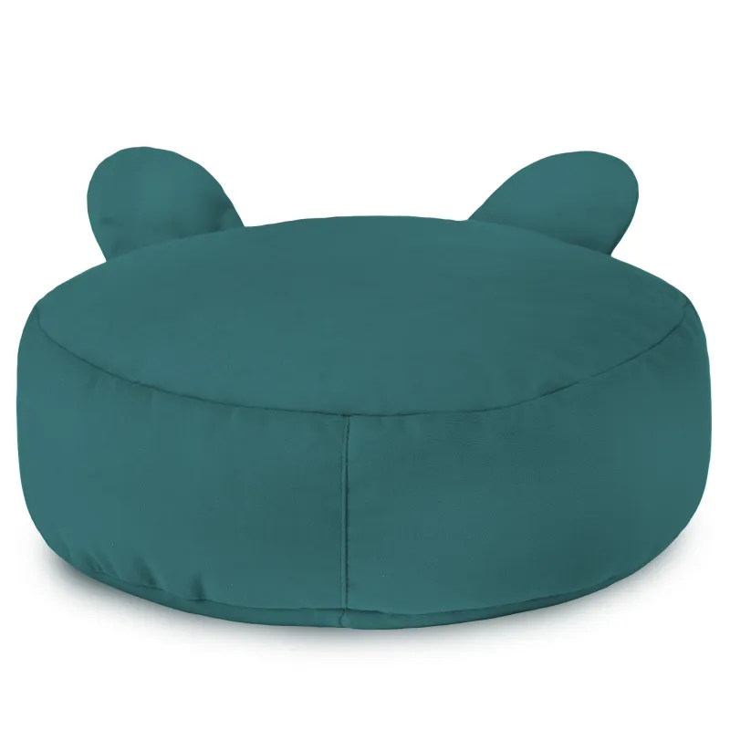 Pouf Repose-pieds Rond pour enfants Teddy - Velours Soft – vue 26