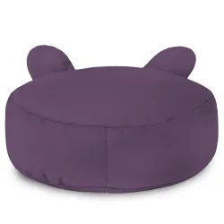 Pouf Repose-pieds Rond pour enfants Teddy - Velours Soft – vue 27