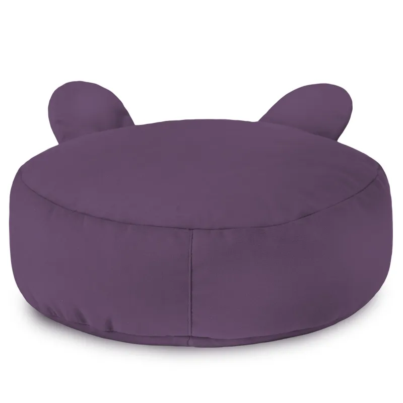 Pouf Repose-pieds Rond pour enfants Teddy - Velours Soft – vue 27