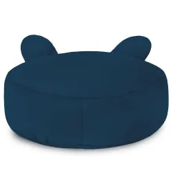 Pouf Repose-pieds Rond pour enfants Teddy - Velours Soft – vue 28