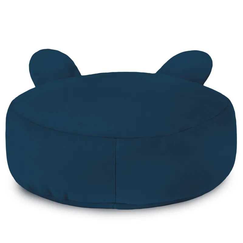 Pouf Repose-pieds Rond pour enfants Teddy - Velours Soft – vue 28