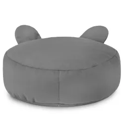 Pouf Repose-pieds Rond pour enfants Teddy - Velours Soft – vue 30