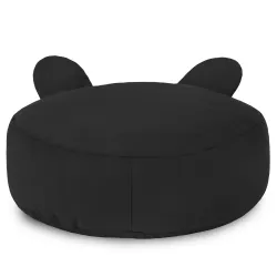 Pouf Repose-pieds Rond pour enfants Teddy - Velours Soft – vue 32
