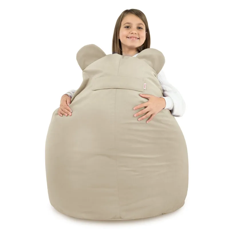 Pouf poire polyvalent pour enfants, idéal pour l'intérieur et l'extérieur