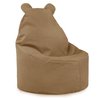 Beige Pouf Poire Fauteuil Teddy velours