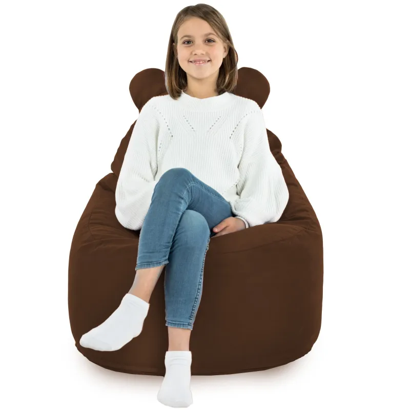 Fauteuil Pouf pour enfants Teddy - Velours Soft – vue 49
