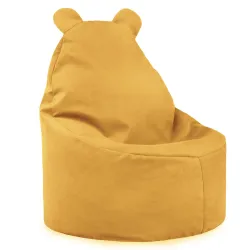 Fauteuil Pouf pour enfants Teddy - Velours Soft
