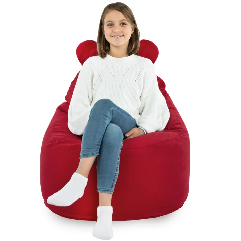 Fauteuil Pouf pour enfants Teddy - Velours Soft – vue 53
