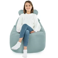 Fauteuil Pouf pour enfants Teddy - Velours Soft – vue 56