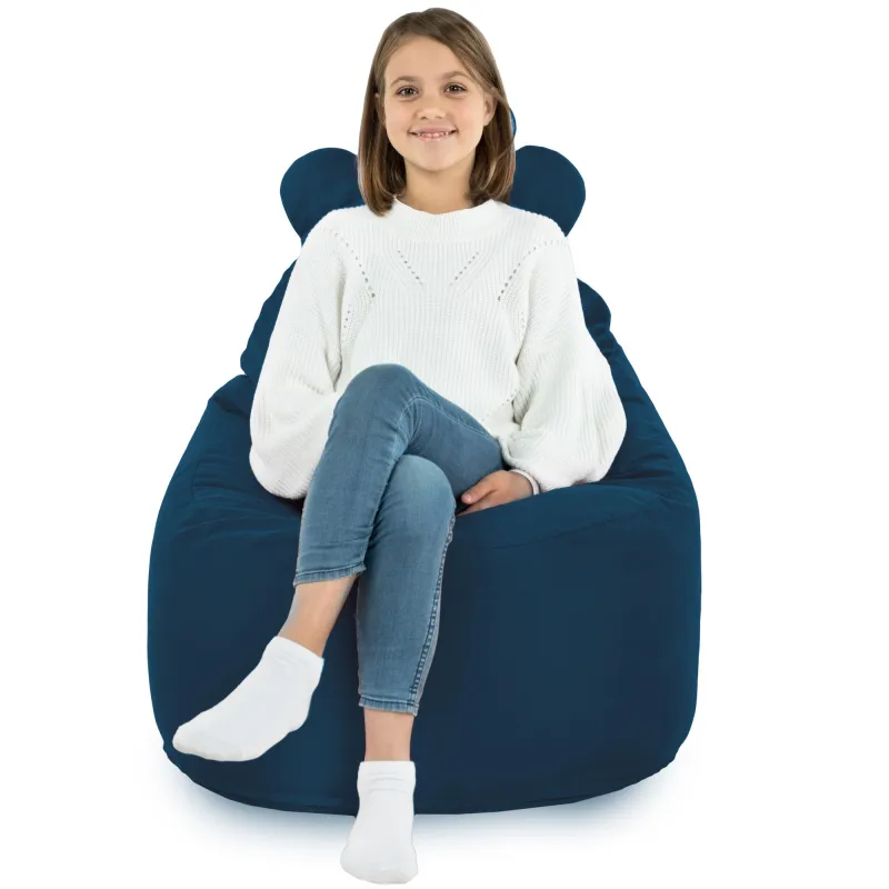Fauteuil Pouf pour enfants Teddy - Velours Soft – vue 58