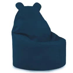 Fauteuil Pouf pour enfants Teddy - Velours Soft