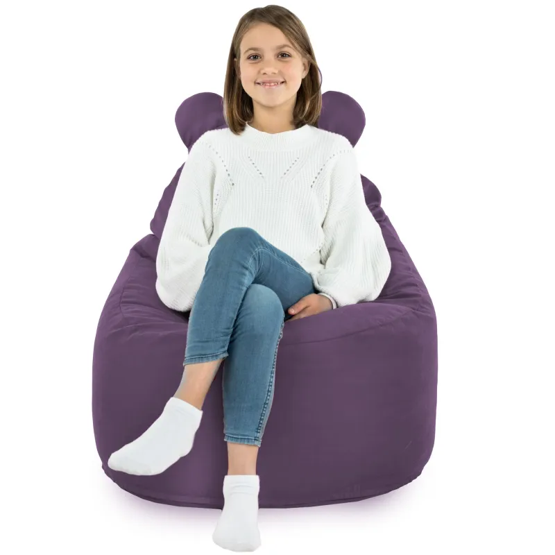 Fauteuil Pouf pour enfants Teddy - Velours Soft – vue 59