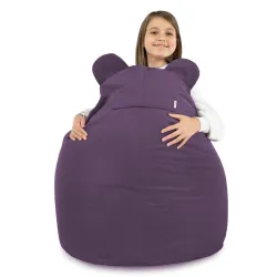 Fauteuil Pouf pour enfants Teddy - Velours Soft – vue 75