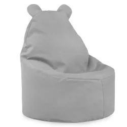 Fauteuil Pouf pour enfants Teddy - Velours Soft