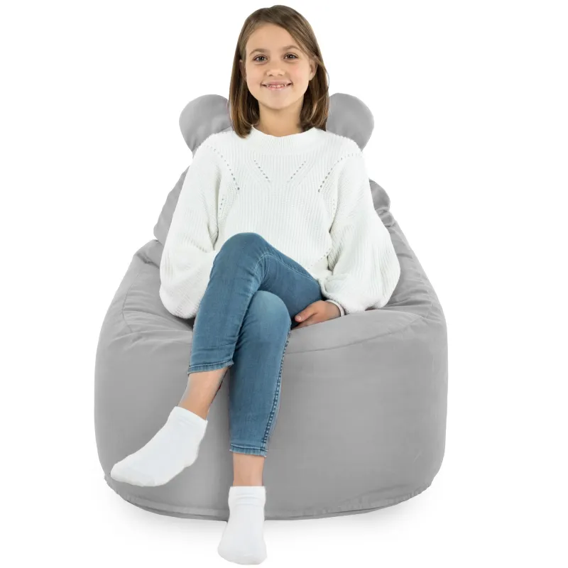 Fauteuil Pouf pour enfants Teddy - Velours Soft – vue 60