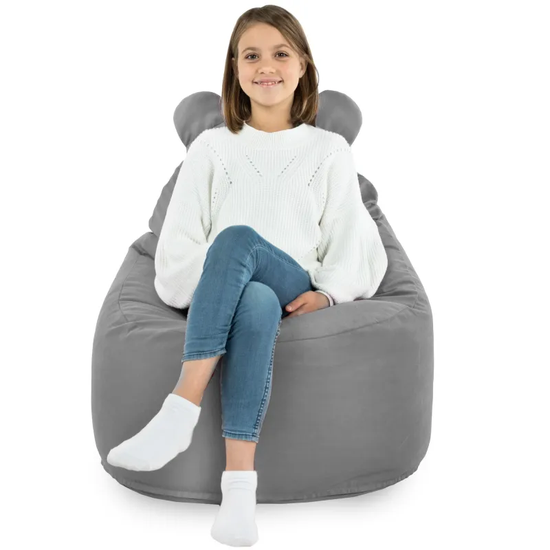 Fauteuil Pouf pour enfants Teddy - Velours Soft – vue 61