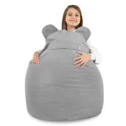 Fauteuil Pouf pour enfants Teddy - Velours Soft – vue 76