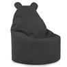 Gris Pouf Poire Fauteuil Teddy velours