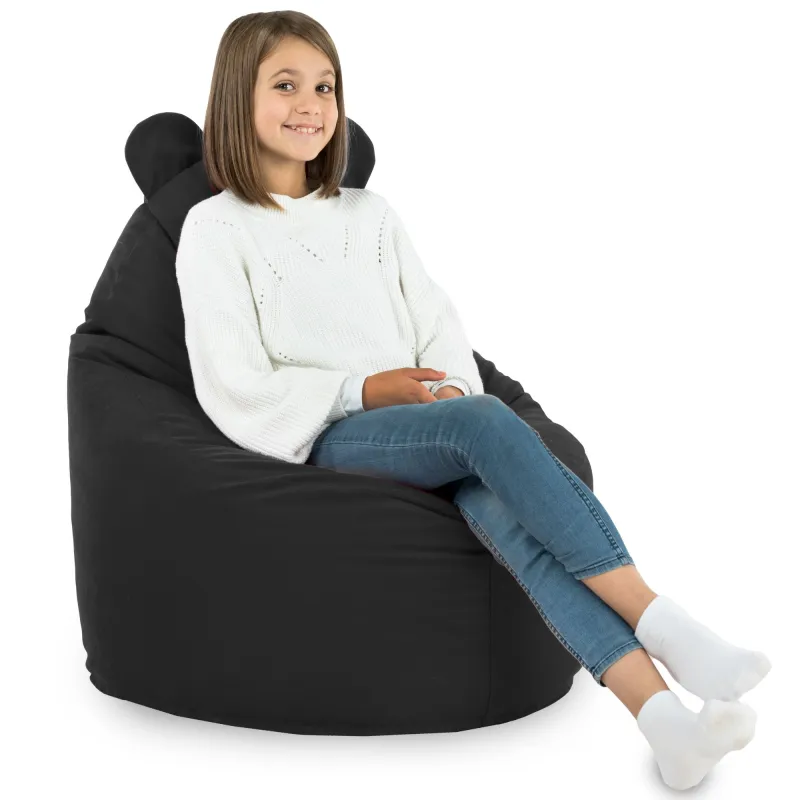 Fauteuil Pouf pour enfants Teddy - Velours Soft – vue 48