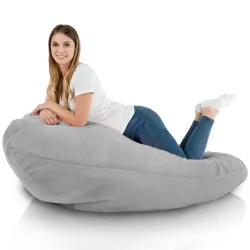 Pouf avec Dossier XXL Drop - Fausse Fourrure Yeti – vue 5