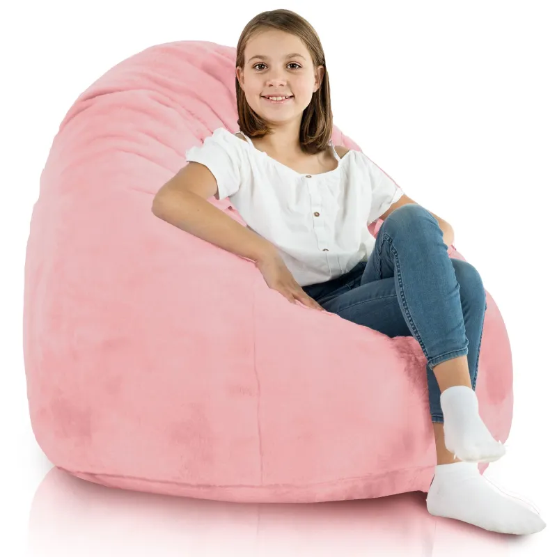 Pouf Poire XL Standard - Fausse Fourrure Yeti – vue 9