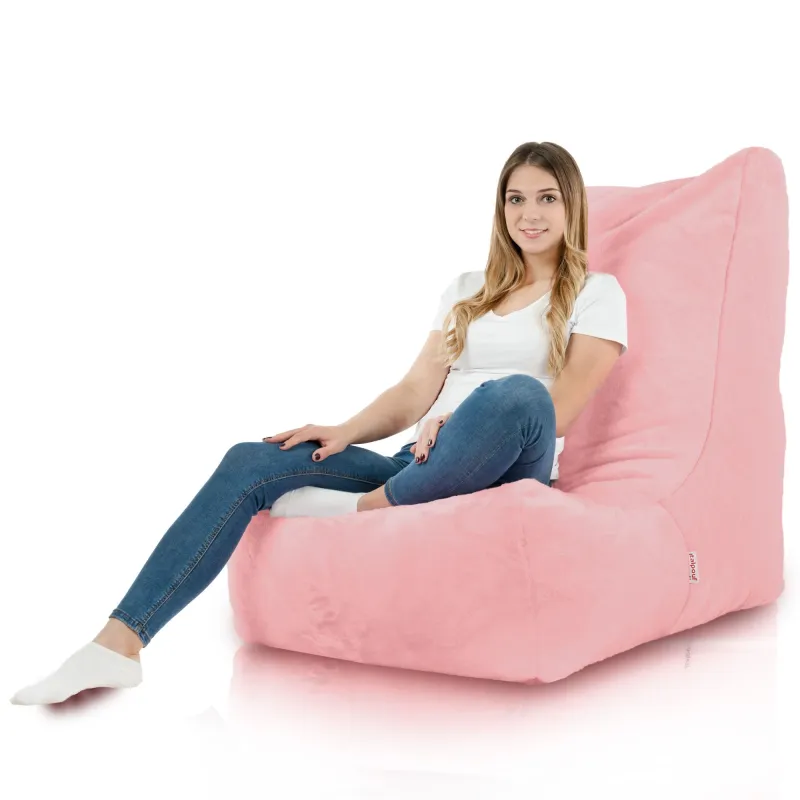 Fauteuil Pouf Relax XXL pour adultes Disinto - Fausse Fourrure Yeti – vue 7