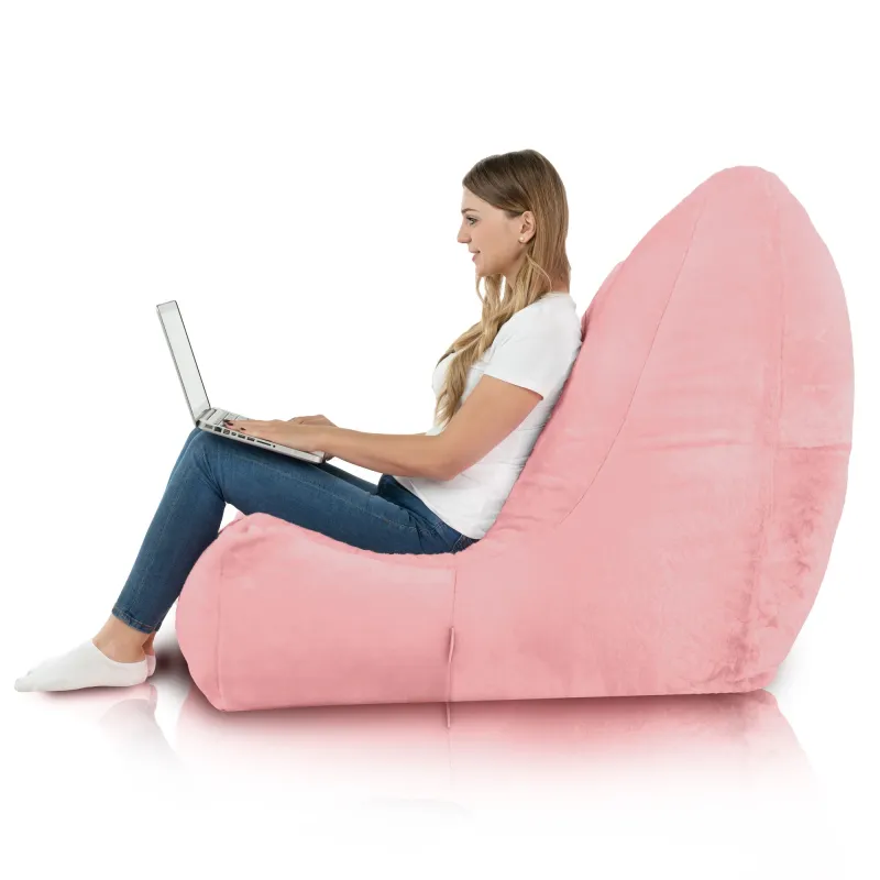 Fauteuil Pouf Relax XXL pour adultes Disinto - Fausse Fourrure Yeti – vue 10